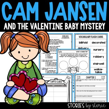 Preview of Cam Jansen and the Valentine Baby Mystery Printable and Digital Activities