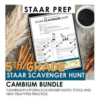 Preview of Cambium STAAR Scavenger Hunts Bundle: 5th Grade