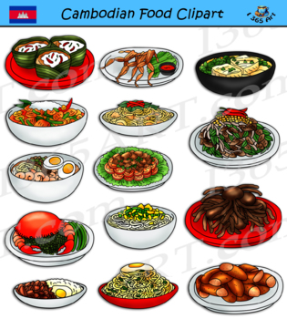 Preview of Cambodian Food Clipart