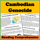 Cambodian Genocide Reading Comprehension Passages and Worksheets