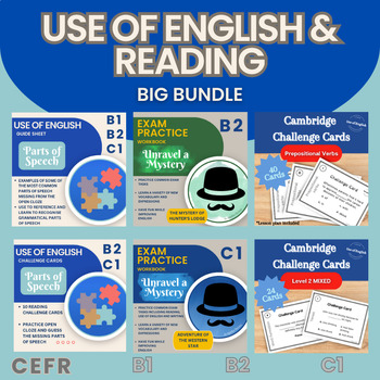 Preview of Cambridge Exam Preparation Bundle: Use of English and Exam Skills for B2 and C1