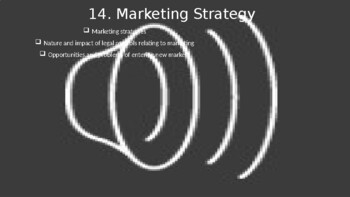 Preview of Cambridge IGCSE Business - Unit 14 - Marketing Strategy  Lesson Support