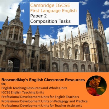 Preview of Cambridge IGCSE First Language English: Paper 2 Composition tasks
