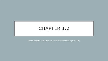 Preview of Cambridge IGCSE PE Chapter 1.2 Joint Types