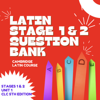 Preview of Cambridge Latin Course: Stage 1 & 2 Question Bank (compatible with Gimkit)