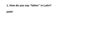 Preview of Cambridge Latin Course Stage 1 Review Questions