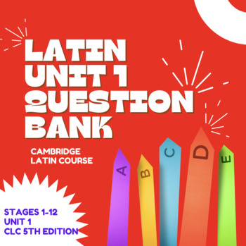 Preview of Cambridge Latin Course: Unit 1 Review Question Bank (compatible with Gimkit)