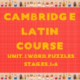 Cambridge Latin Course Unit 1 Stages 1-6 Vocab Puzzles