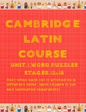 Cambridge Latin Course Unit 1 Stages 13-18 Vocab Puzzles