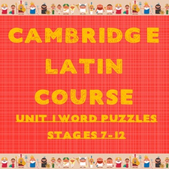 Preview of Cambridge Latin Course Unit 1 Stages 7-12 Vocab Puzzles