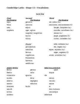 Preview of Cambridge Latin Stage 13