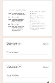 Cambridge Primary Checkpoint ESL Paper 1 Google Form Quiz for Distance ...
