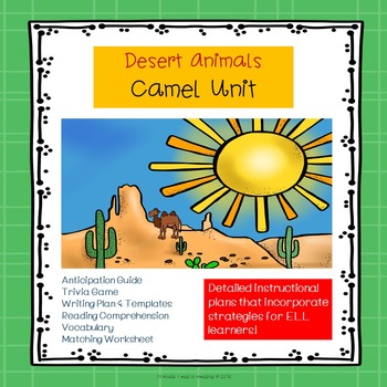 Camel Unit by All Roads Lead to Reading | Teachers Pay Teachers