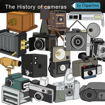 Preview of Camera Clip Art-Old camera Bundle
