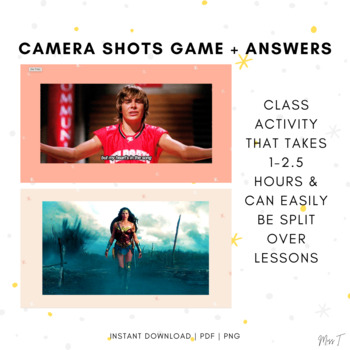 Preview of Camera Shots and Angles Game + Answers: PowerPoint