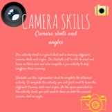 Camera shots and angles activity