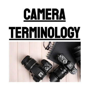 Preview of Cameras and Videography Unit: Camera Terminology Vocabulary with images