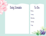 Daily Schedule Page