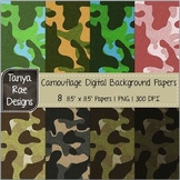 Camouflage Digital Background Papers