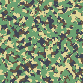 Camouflage Digital Paper - Set of 13 Camo Military Background Papers