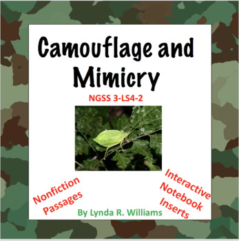 Preview of Camouflage and Mimicry NGSS 3-LS4-2