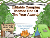 Camp Awards: Editable Camping Event, End Of The Year, or S