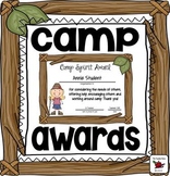 Awards Camp Awards Editable Awards