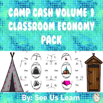 Preview of Camp Cash Volume 1 Classroom Economy Pack