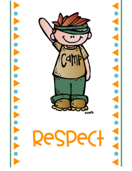 Preview of Camp Character-Respect 5 Day Lesson & Restorative Plans 