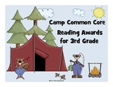 Common Core Reading Awards for 3rd Grade Camping Theme