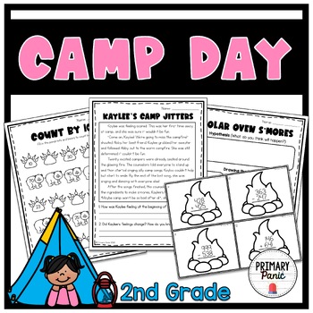 Preview of Camp Day - End of the Year Theme Day Activities for 2nd Grade