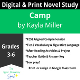 Camp Graphic Novel Study Print & Digital Google Classroom