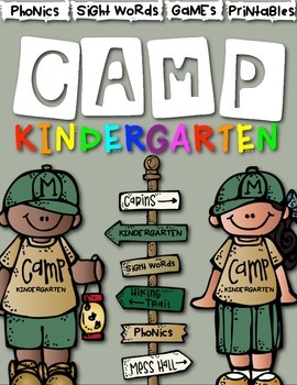 Preview of Camp Kindergarten: Literacy Centers and Activities for Kindergarten