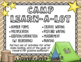 Camp Learn-A-Lot - End of the Year ELA and Math Activities