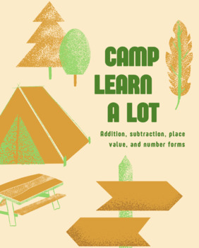 Preview of Camp Learn-A-Lot Place Value, Addition & Subtraction Review