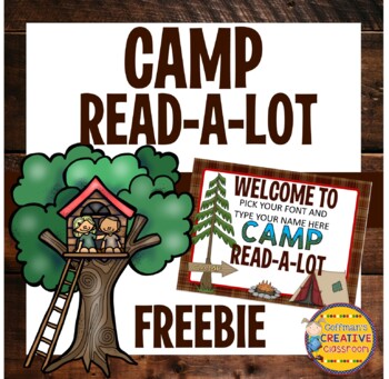 Preview of Camp Read-A-Lot Editable FREEBIE
