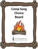 Camp Song Choice Board