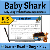 Silly Music Reading Camp Song with Differentiated Orff Arr