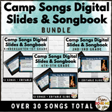 Camp Songs Digital Lyrics Slides and Songbook for Elementa