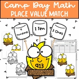 Camp Theme Day Place Value Math Center and Math Craft Activity