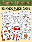 Camp Themed Behavior Punch Cards