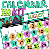 Camp Themed Calendar Kit