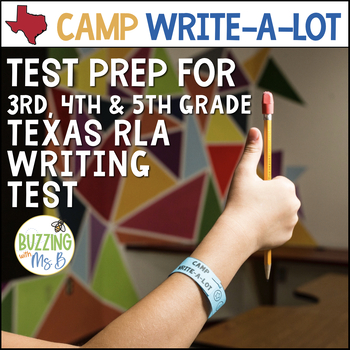 Preview of Texas RLA Writing Test Prep Review Stations + Activities - Camp Write a Lot