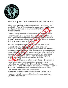 Preview of Camp X Spy Mission - WWII Interactive Game!