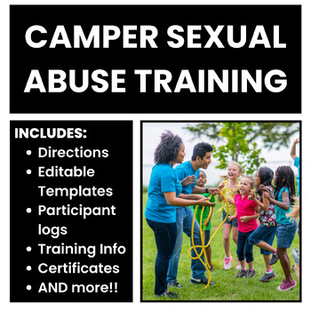 Preview of Camper Sexual Abuse Training, Camp Staff Training, Sexual Abuse Training