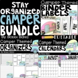 Camper Themed Binder Labels EDITABLE by Bobbi Bates | TPT