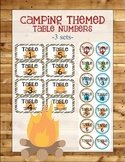 Camping Themed Classroom Table Numbers (only)