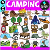 Camping A to Z | Alphabet Clip Art Set {Educlips Clipart}