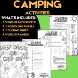 Camping Activities | Word Search, Crossword Puzzle & More!