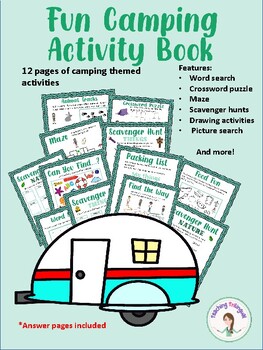 Preview of Camping Activity Book 12 pages